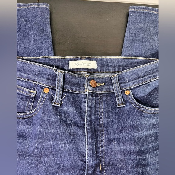 Madewell 10" High Rise Skinny Jeans Womens Blue Denim Zip Fly sz 29 - Picture 2 of 7